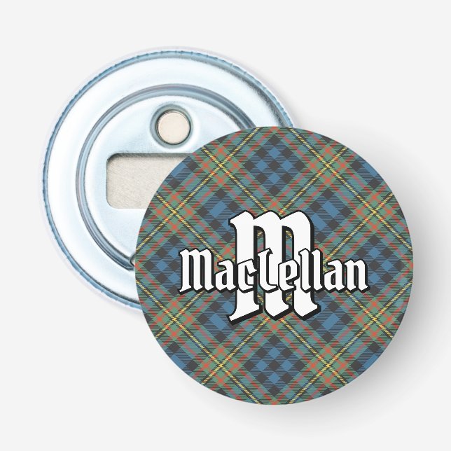 Clan MacLellan Ancient Tartan Bottle Opener (Front)