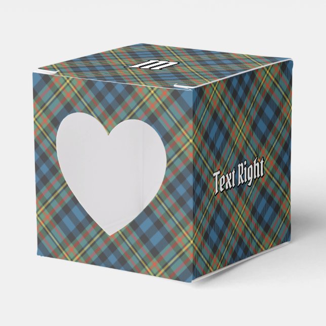 Clan MacLellan Ancient Tartan Favor Boxes (Front Side)