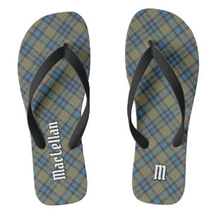 Clan MacLellan Ancient Tartan Flip Flops