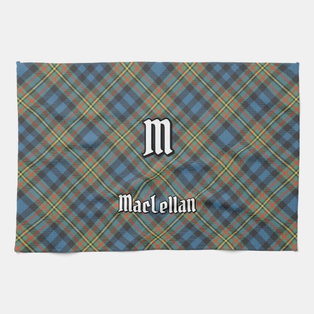 Clan MacLellan Ancient Tartan Kitchen Towel (Horizontal)