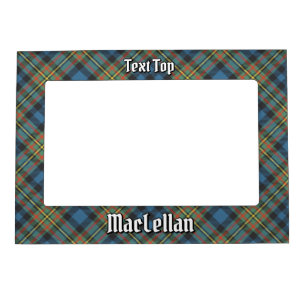 Clan MacLellan Ancient Tartan Magnetic Frame