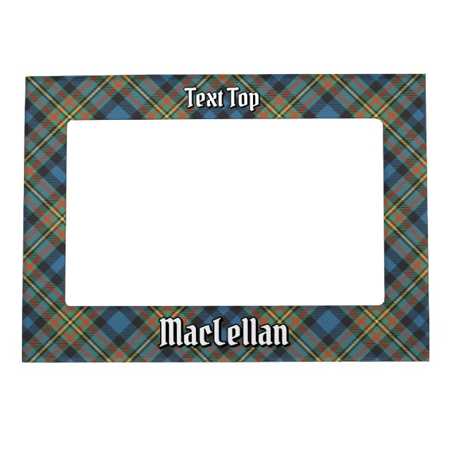 Clan MacLellan Ancient Tartan Magnetic Frame (Front)