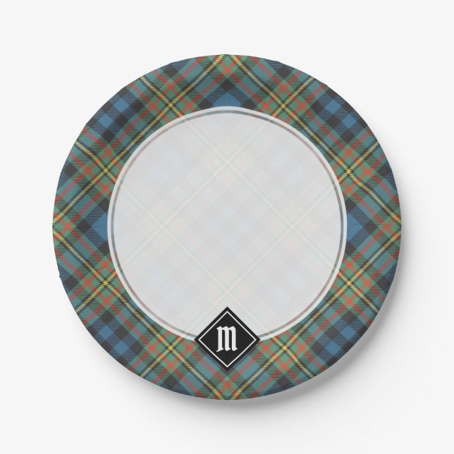 Clan MacLellan Ancient Tartan Paper Plates (Front)