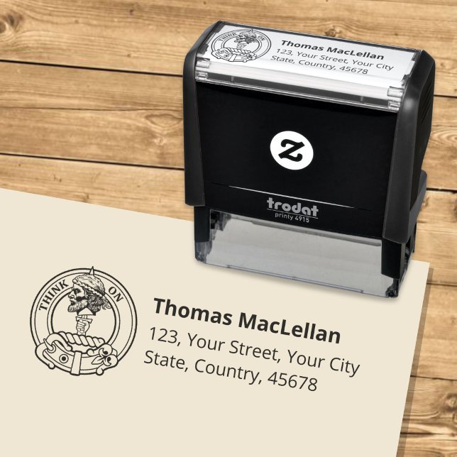 Clan MacLellan Crest Self-inking Stamp (Creator Uploaded)