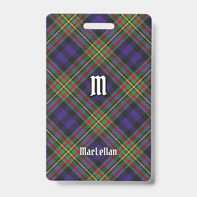Clan MacLellan Tartan Badge (Front)