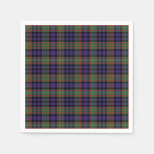 Clan MacLellan Tartan Napkins (Front)