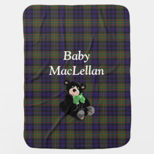 Clan MacLellan Tartan Plaid Baby Blanket