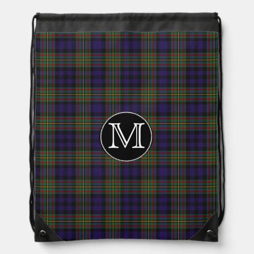 Clan MacLellan Tartan Plaid Monogram Backpack