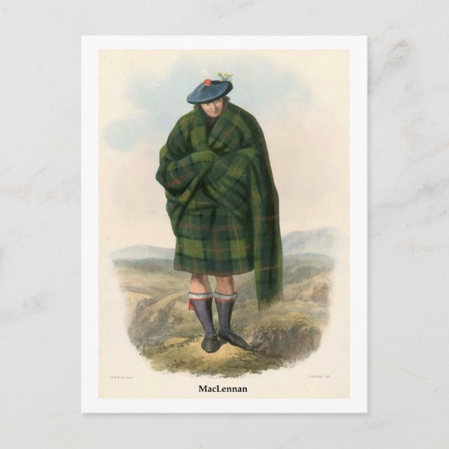Clan MacLennan Postcard (Front)