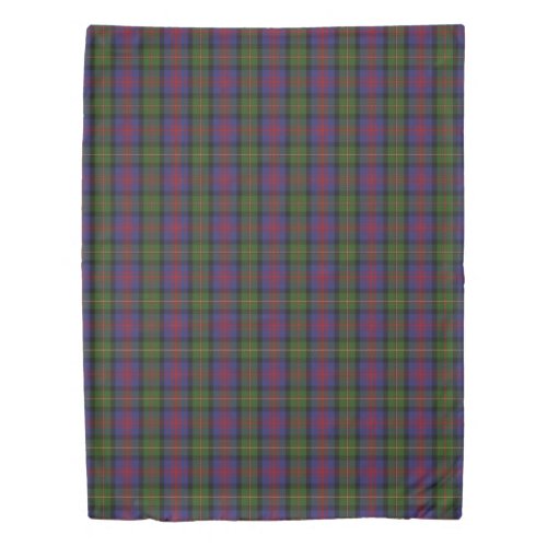 Clan MacLennan Scottish Blue Red Green Tartan Duvet Cover