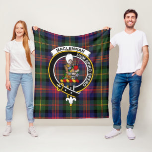 Clan MacLennan Tartan Plaid Fleece Blanket