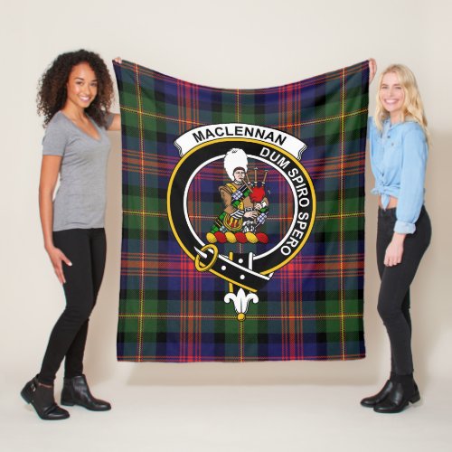 Clan MacLennan Tartan Plaid Fleece Blanket
