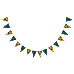 Clan MacLeod 2 in 1 Harris & Lewis Tartans Bunting Flags