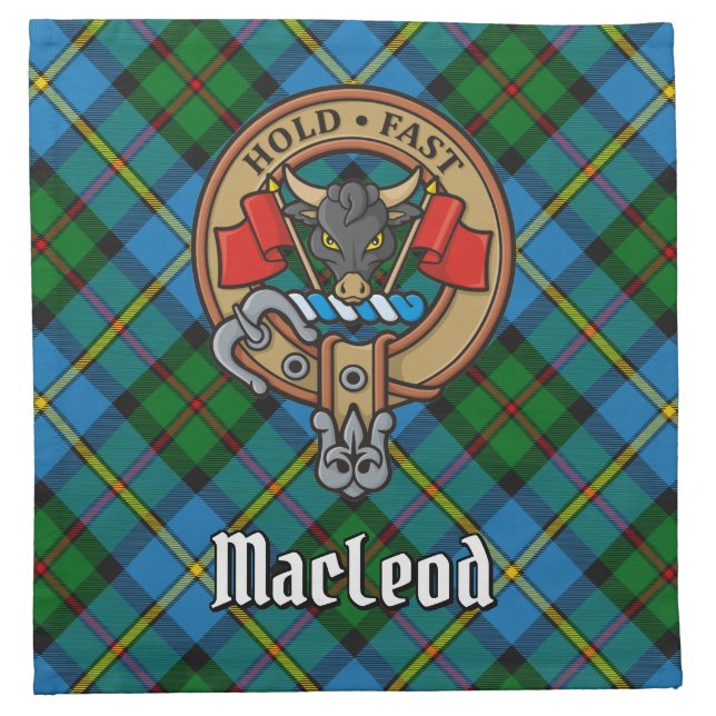 Clan MacLeod Crest Cloth Napkin (Front)
