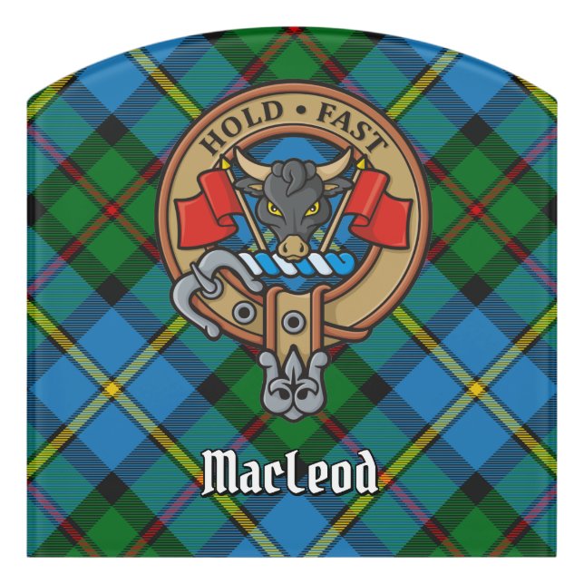 Clan MacLeod Crest Door Sign (Contour Front)