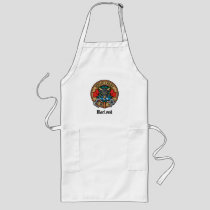 Clan MacLeod Crest over Hunting Tartan Long Apron