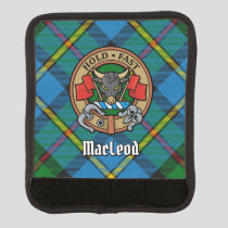 Clan MacLeod Crest over Hunting Tartan Luggage Handle Wrap
