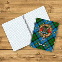 Clan MacLeod Crest over Hunting Tartan Notebook