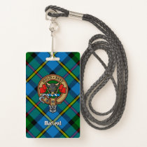 Clan MacLeod Crest over Tartan Badge