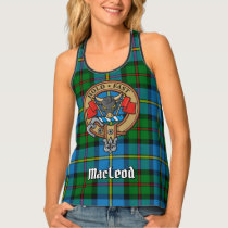 Clan MacLeod Crest over Tartan Tank Top