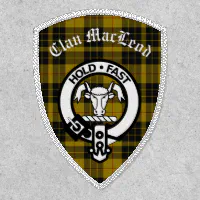 Clan MacLeod Crest Tartan Custom Iron On Patch