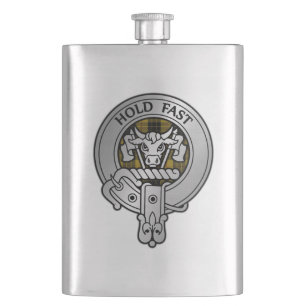 Clan MacLeod Crest & Tartan Flask