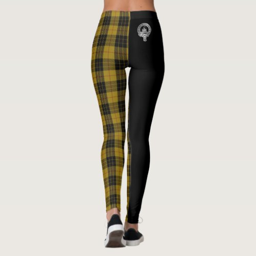 Clan MacLeod Crest  Tartan Leggings