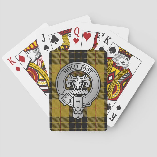 Clan MacLeod Crest & Tartan Poker Cards (Back)
