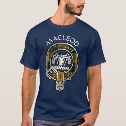 Clan MacLeod Crest  Tartan T_Shirt