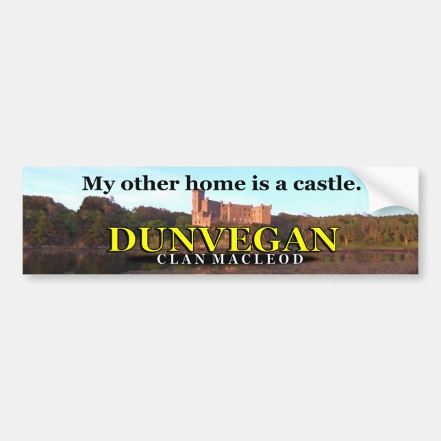 Clan MacLeod Dunvegan Castle Bumper Sticker (Front)