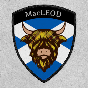 Clan MacLeod [EDIT] Tartan Coo Patch