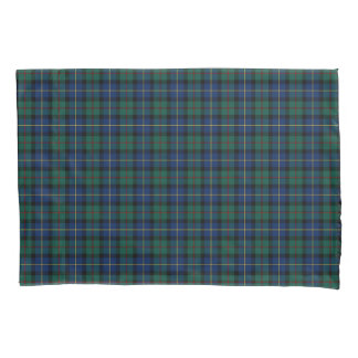 Clan MacLeod Green and Blue Scottish Plaid Pillow Case