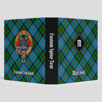 Clan MacLeod Hunting Tartan 3 Ring Binder