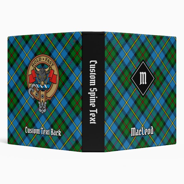 Clan MacLeod Hunting Tartan 3 Ring Binder (Background)