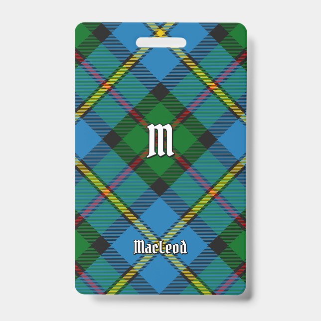 Clan MacLeod Hunting Tartan Badge (Front)