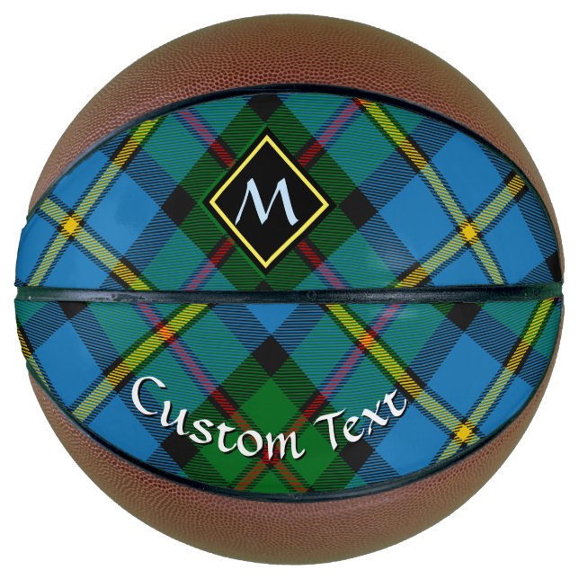 Clan MacLeod Hunting Tartan Basketball (Front)