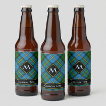 Clan MacLeod Hunting Tartan Beer Bottle Label