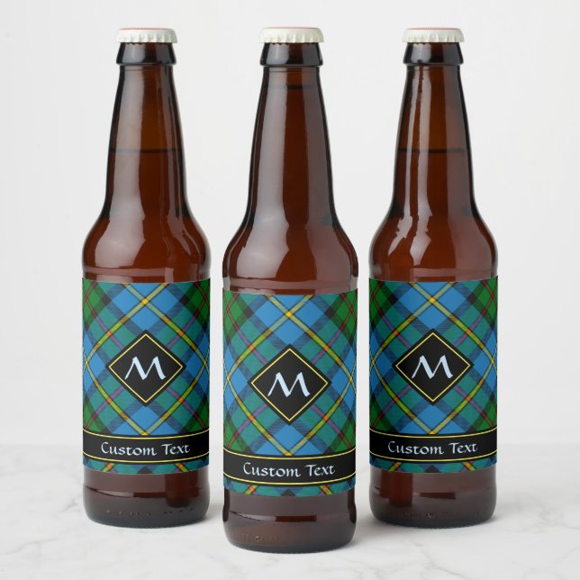 Clan MacLeod Hunting Tartan Beer Bottle Label (Bottles)