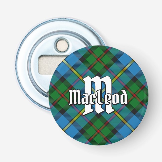 Clan MacLeod Hunting Tartan Bottle Opener (Front)