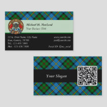 Clan MacLeod Hunting Tartan Business Card