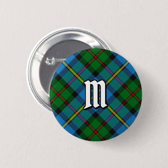 Clan MacLeod Hunting Tartan Button (Front & Back)