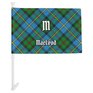 Clan MacLeod Hunting Tartan Car Flag