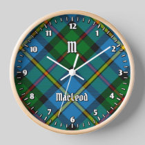 Clan MacLeod Hunting Tartan Clock