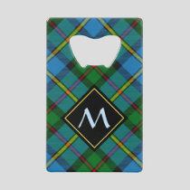 Clan MacLeod Hunting Tartan Credit Card Bottle Opener