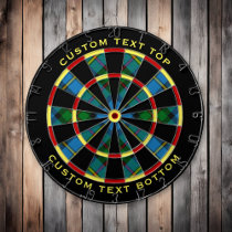 Clan MacLeod Hunting Tartan Dart Board