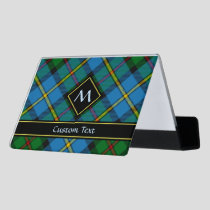 Clan MacLeod Hunting Tartan Desk Business Card Holder
