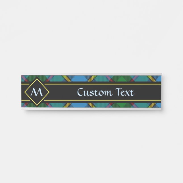 Clan MacLeod Hunting Tartan Door Sign (Front)