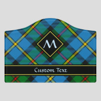 Clan MacLeod Hunting Tartan Door Sign