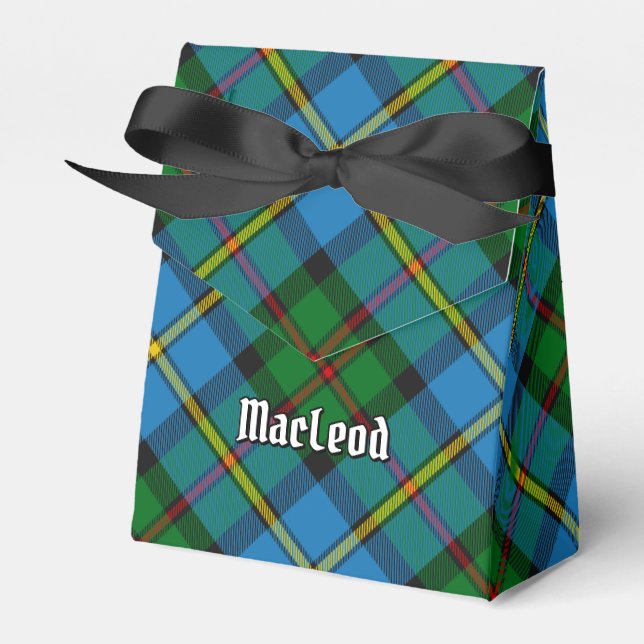 Clan MacLeod Hunting Tartan Favor Boxes (Front Side)