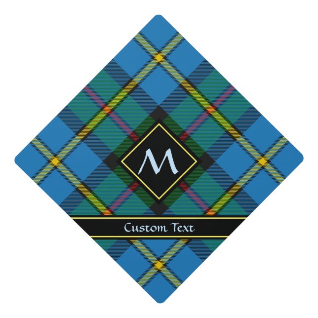 Clan MacLeod Hunting Tartan Graduation Cap Topper (Front)